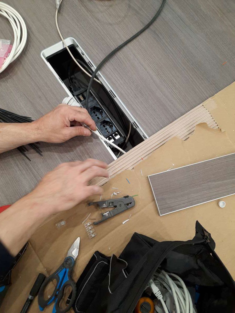 Cablaggi piani lavoro