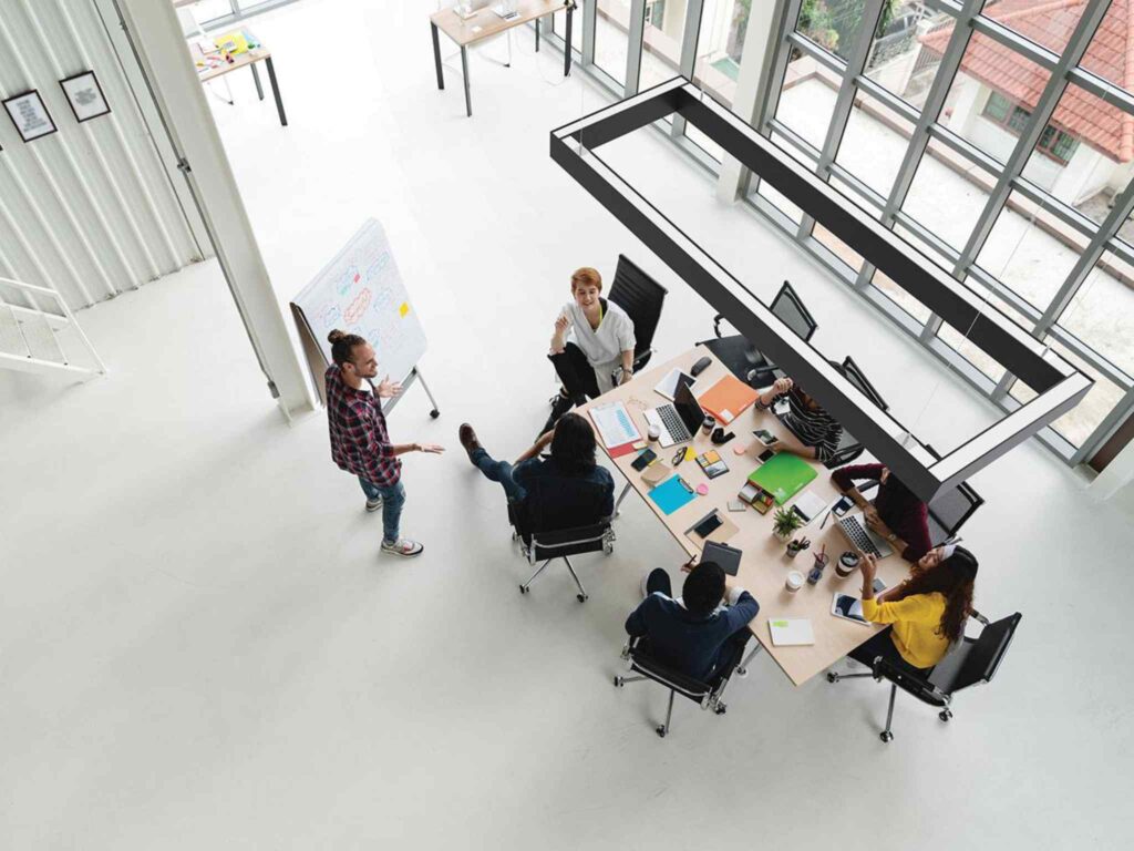 illuminazione in ufficio