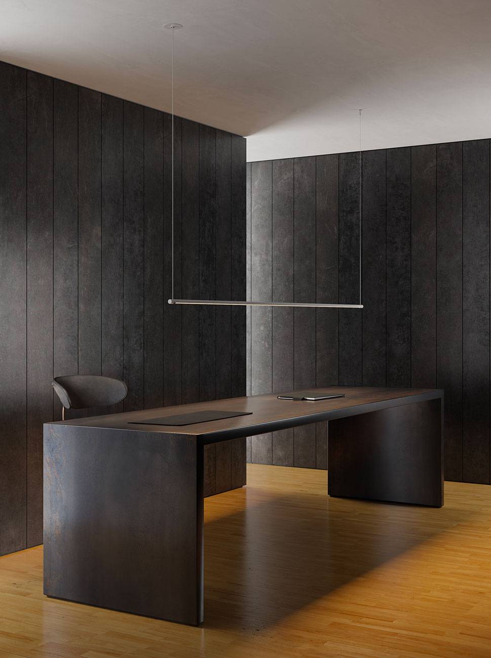 illuminazione per sala riunioni ibrida